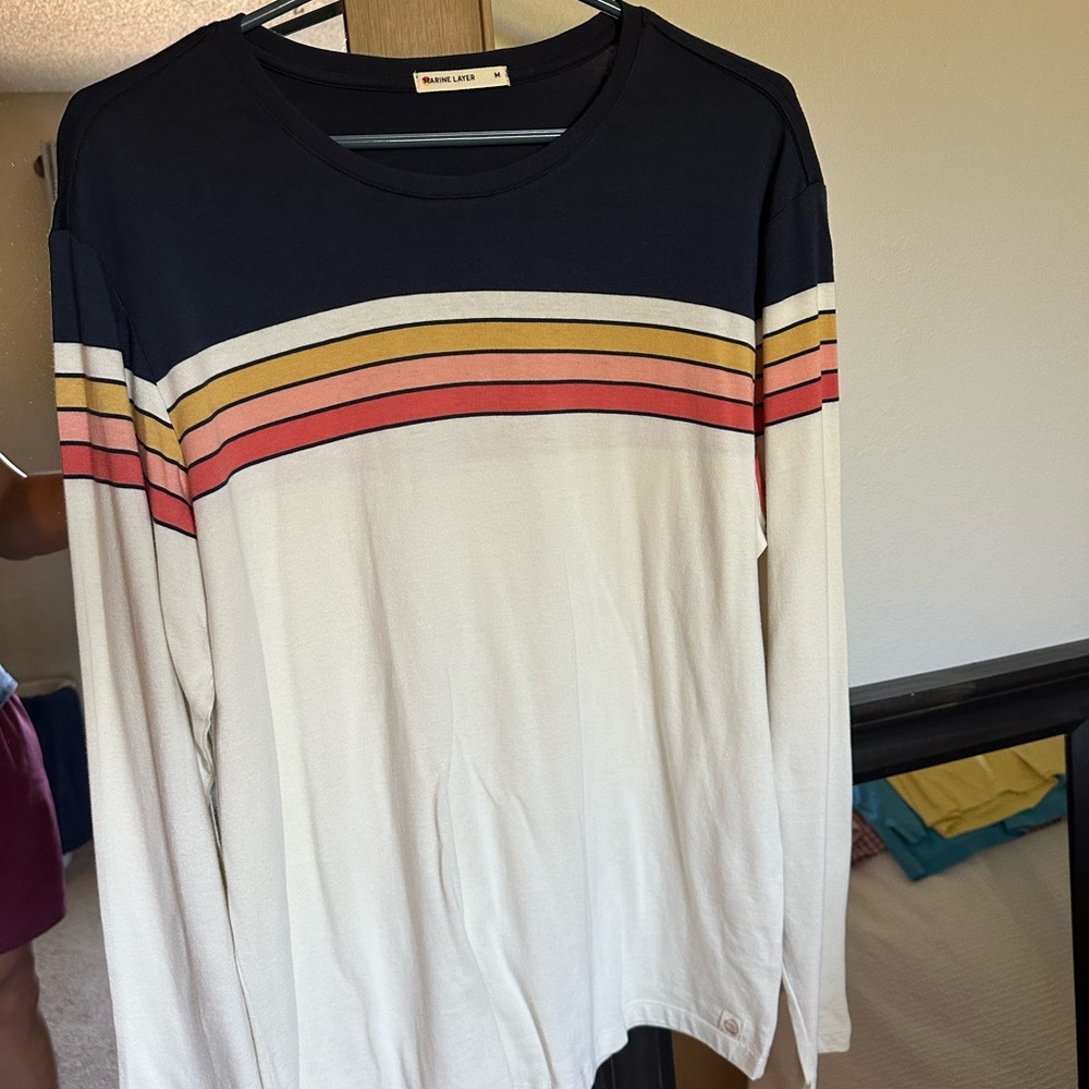 Marine Layer Long Sleeve Striped Tee (Men’s size M)